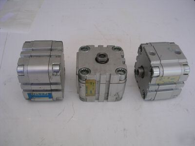(3) used festo air cylinder 50MM by 10MM advu-50-10-pa