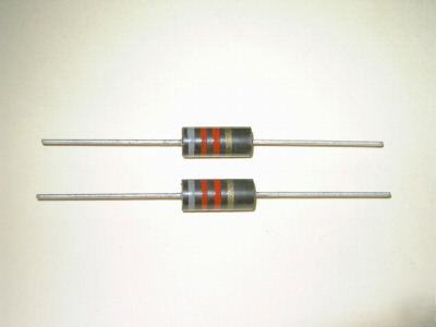 7.5K or 7500 ohm 2 watt carbon composition resistors