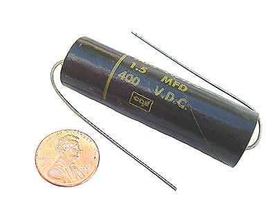Axial film capacitors ~ 1.5MFD (1.5UF) 400VDC (4)