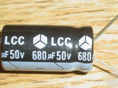 New 25 lcc 50V 680UF radial capacitors 