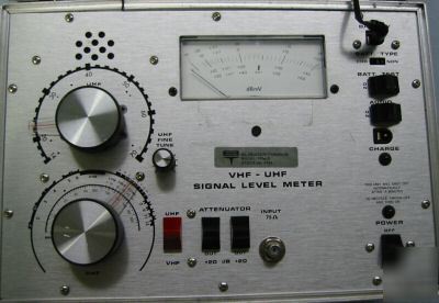 Sadelco 719D analog uhf vhf signal level meter cctv