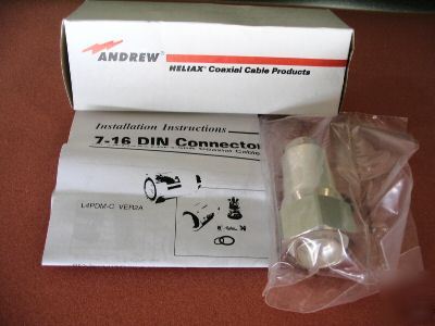 New andrew coaxial connector 7-16 din male L4PDM-c