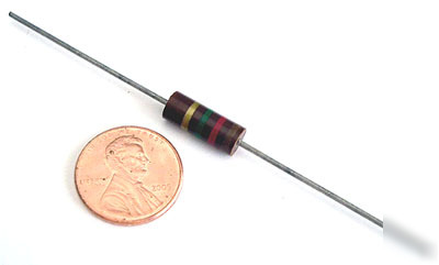 Allen bradley carbon comp resistors 1W 1.2M ohm 5% (10)