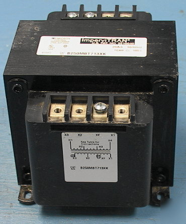 Control transformer 250 va 460/230 to 24 &115VAC output