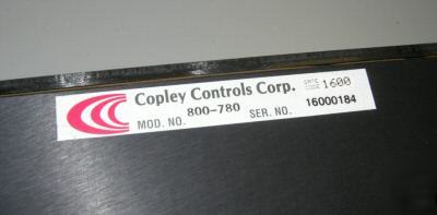 New copley controls model: 800-780 amplifier y axis