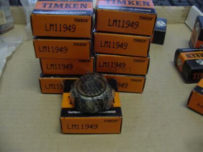 New timken LM11949 tapered roller bearing qty (10) >