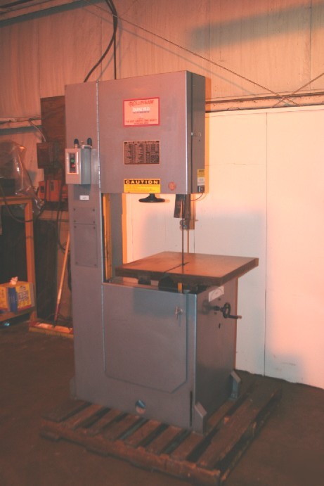Roll in vertical contour band saw 98023JE 2 hp #6059 wh