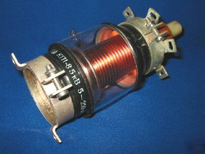 Vacuum variable capacitor 5-250PF-5KV-35A 30 mhz, used