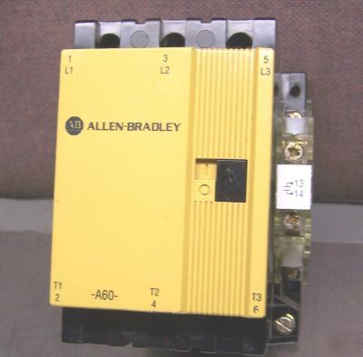 Allen bradley 60 amp motor contactor 100-A60N*3 