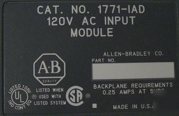 Allen bradley ac output module 1771-iad