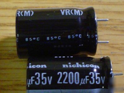 630 nichicon 35V 2200UF mini radial capacitors 