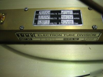 Itt electron tube div. amplifier traveling wave tube