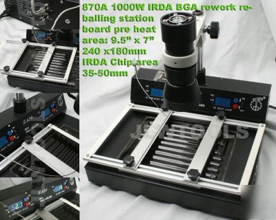  Rework Station on Irda 1kw Infrared Bga Reballing Welding Rework Station