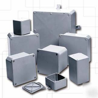 Pvc junction box with cover and gasket 8 x 8 x 4