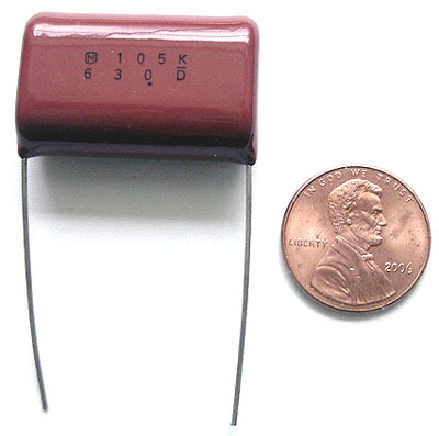 Radial film capacitors 1MF 1UF 630V 10% (10)