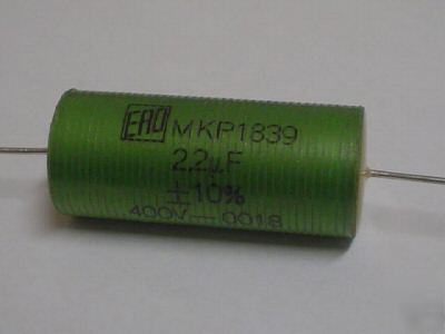 10 erd 400V 2.2UF axial mylar polypropylene capacitors
