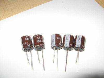 680UF radial electrolytic capacitor 50 volt <lot of 10>