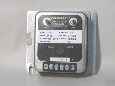 Ashcroft xldp pressure transmitter XL5MB242STP1IW lnc