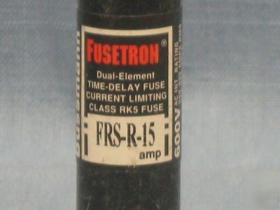 Bussmann 15 amp fuse 600 volt frs-r-15 1A703