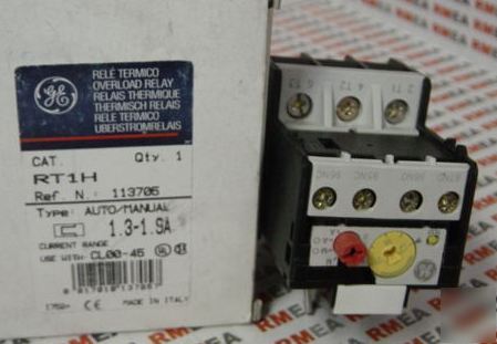 General electric overload relay RT1H 1.3-1.9AMP ge