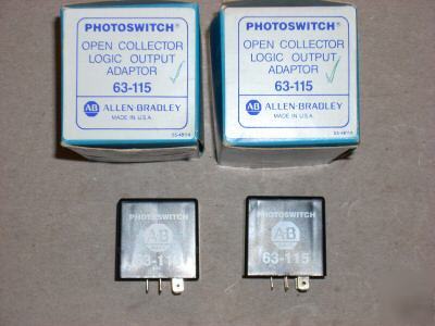 Lot of 2 allen-bradley logic output adaptor 63-115