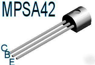 MPSA42 npn transistor 300V 0.5A 0.625W for nixie tubes