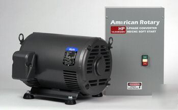 New 50 hp rotary phase converter lift laser blower cnc