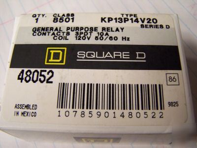 New square d general purpose relay # KP13P14V20 in box