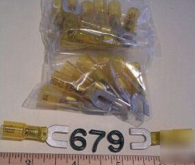 25 yellow perma seal shrink fork connector 12-10 #10