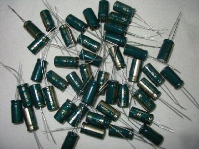 50 capacitors 1000UF 10V electrolitic caps components