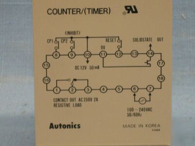 Autonics counter / timer 100-240VAC FX6