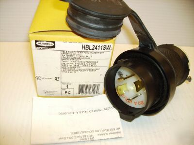 Hubbell watertight plug HBL2411SW HBL2411 L14-20P 2411