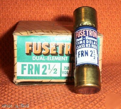 New 10 fusetron frn-2-1/2 fuse 2 1/2 a warranty 