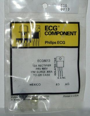 New ECG6013 12A rectifier prv 600 volts 