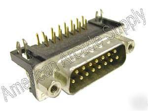 New db-15 male right angle pc mount connector, d-sub