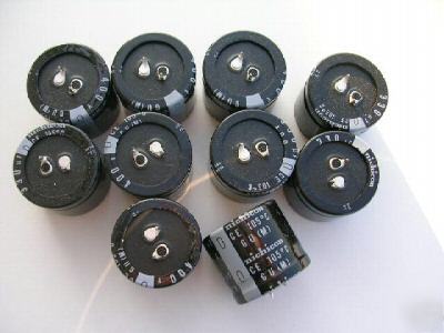 New lot of 10 nichicon 330Âµf 400V capacitors - 