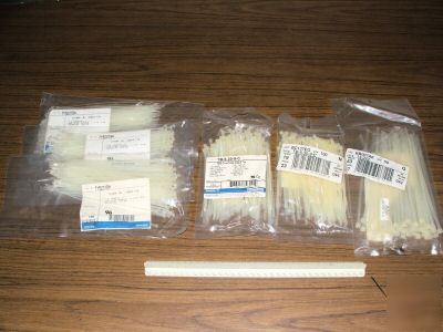 New mix of t&b ty raps nylon natural cable tie 3 part# 
