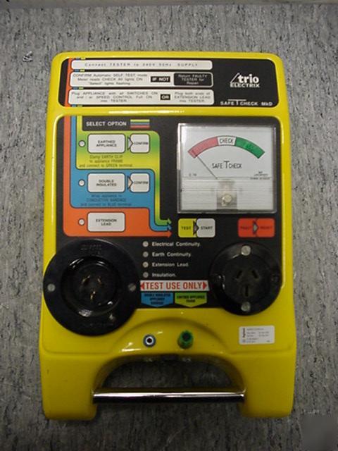 Safetcheck mkd portable appliance safety tester*tested*