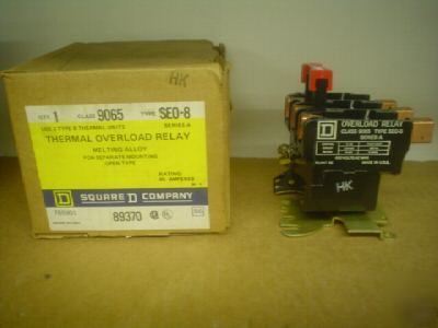 Sqaure d thermal overload relay 45A 89370 cl 9065 seo-8