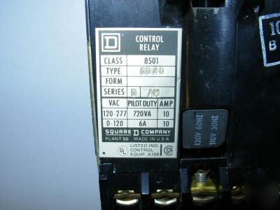 Square d control relays type 0040 120-277VAC 10A (lot)