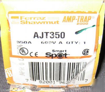 New ferraz gould shawmut AJT350 fuse ajt-350 amp-trap