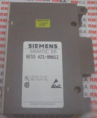 Siemens simatic S5 6ES5421-8MA12 input module 24VDC