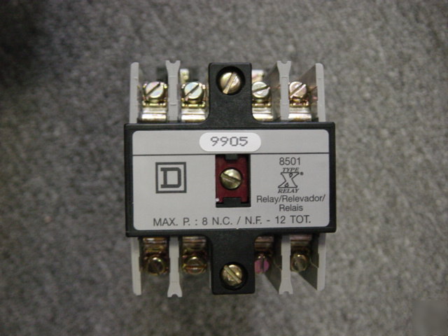 Square d control relay 8501 X080 9904