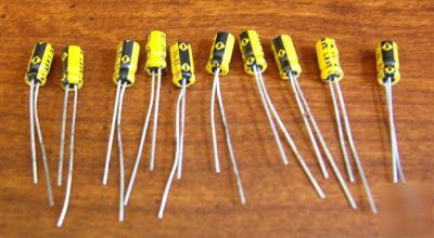  0.1UF 0.1MFD 10 electrolytic capacitors 25V radial