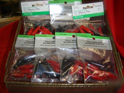 Assortment of 7 packages (12 each pk.) alligator clips