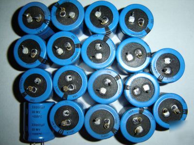 Lot of 18 sprague electrolytic capacitor 33,000UF 10VDC