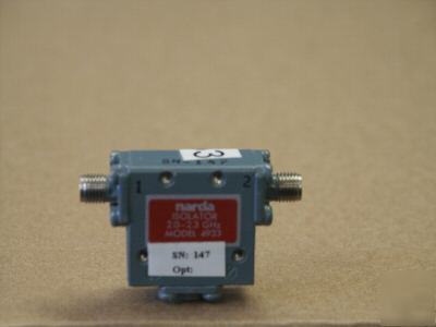 Narda/L3 4933 coaxial ferrite isolator, 3 port