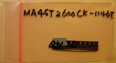 New m/a com MA4ST2600CK-1146T varact diode, , qty. 10PCS
