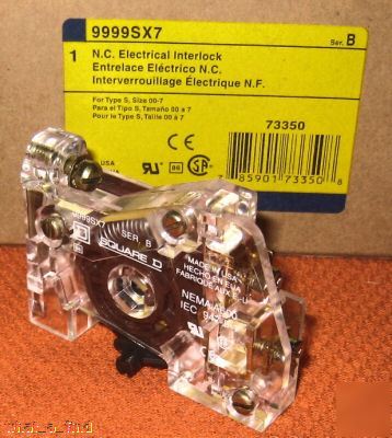 New square d 9999SX7 nc electrical interlock size 00-7