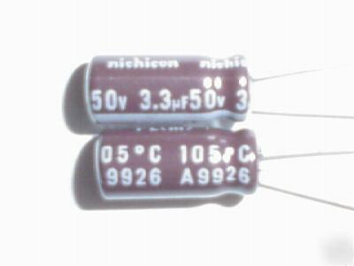 200 nichicon 50V 3.3UF low esr 105C radial capacitors